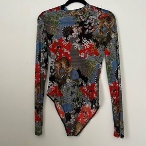 Sheer Year of The Tiger Bodysuit